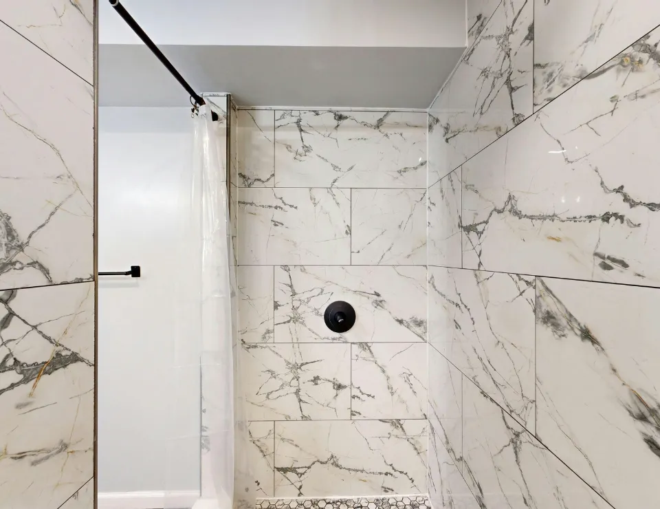 Marble shower